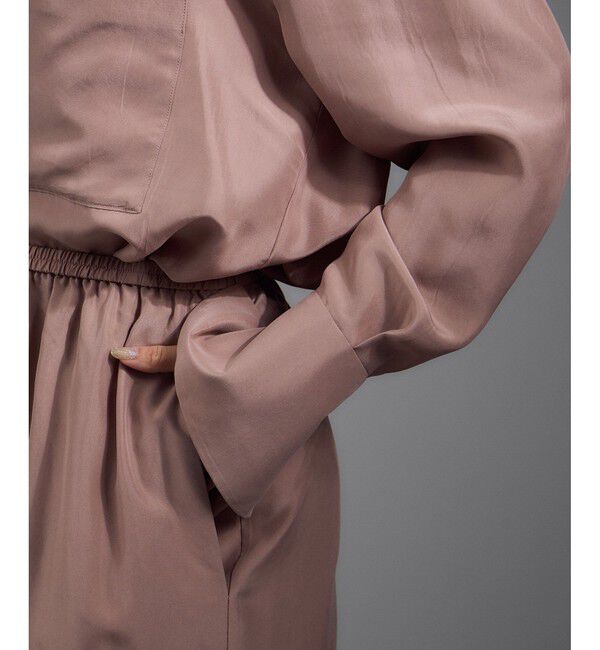 SALON adam et rope'「[25AW]GENTLE SILK パンツ / セットアップ対応・洗える」|チノ|