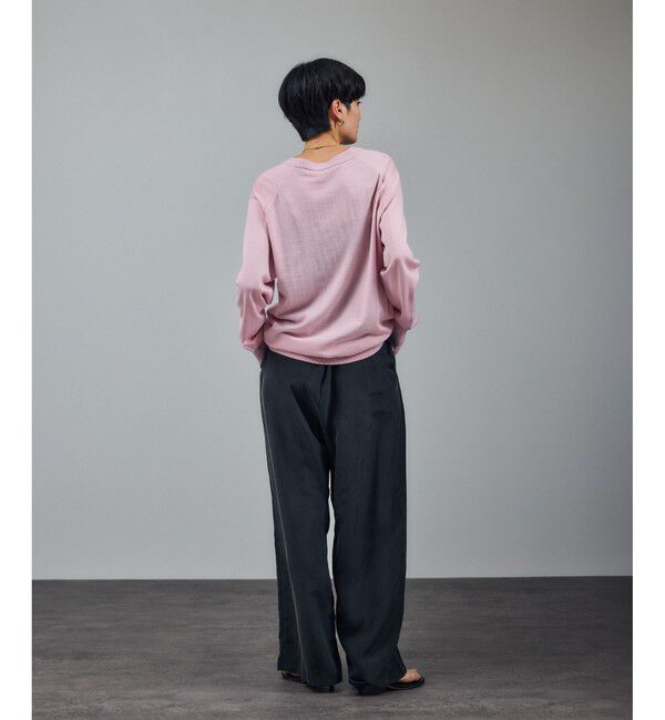 SALON adam et rope'「[25AW]GENTLE SILK パンツ / セットアップ対応・洗える」|チノ|