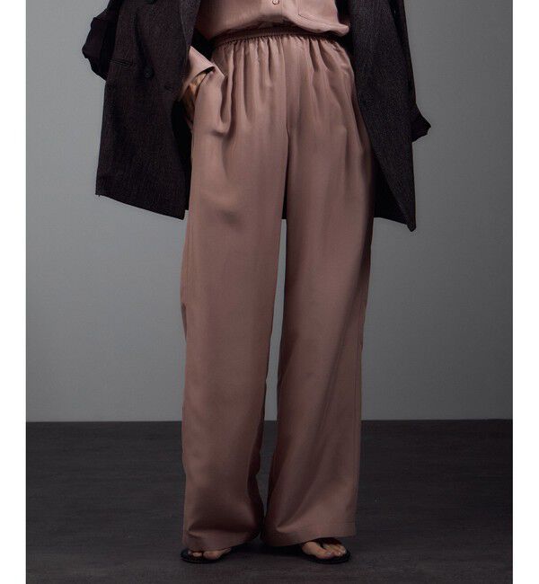 SALON adam et rope'「[25AW]GENTLE SILK パンツ / セットアップ対応・洗える」|チノ|