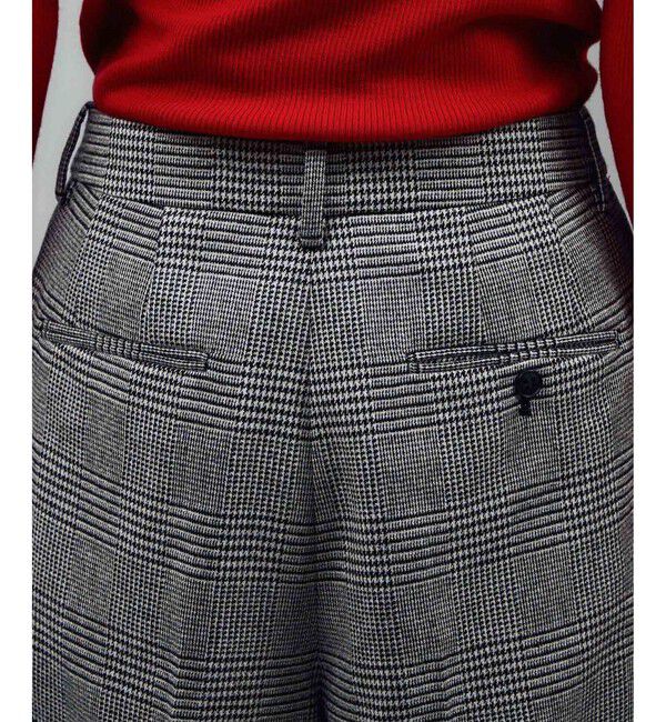 SALON adam et rope'「ウールタックワイドパンツ / セットアップ対応」|スラックス|