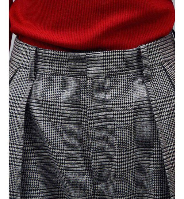 SALON adam et rope'「ウールタックワイドパンツ / セットアップ対応」|スラックス|