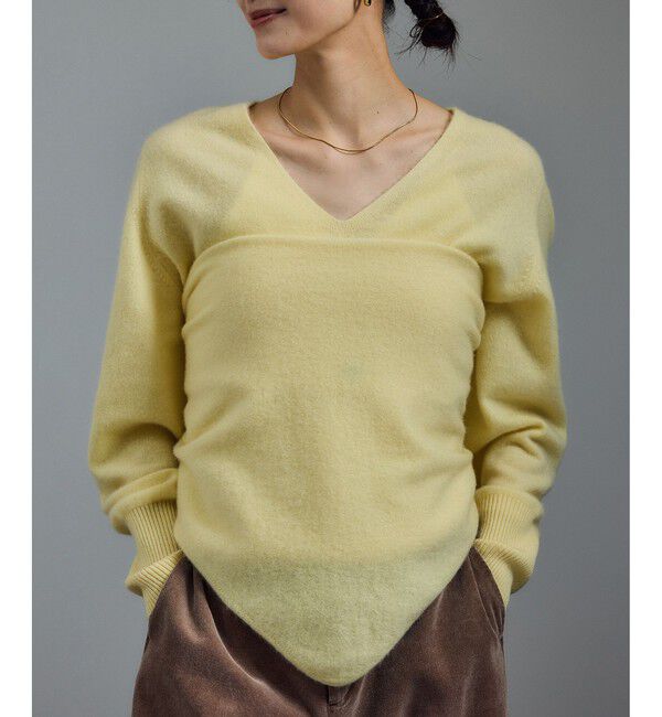 SALON adam et rope'「カシミヤVネックプルオーバー」|ニット・セーター|