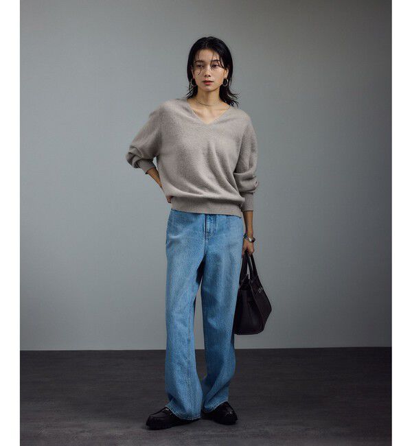 SALON adam et rope'「カシミヤVネックプルオーバー」|ニット・セーター|