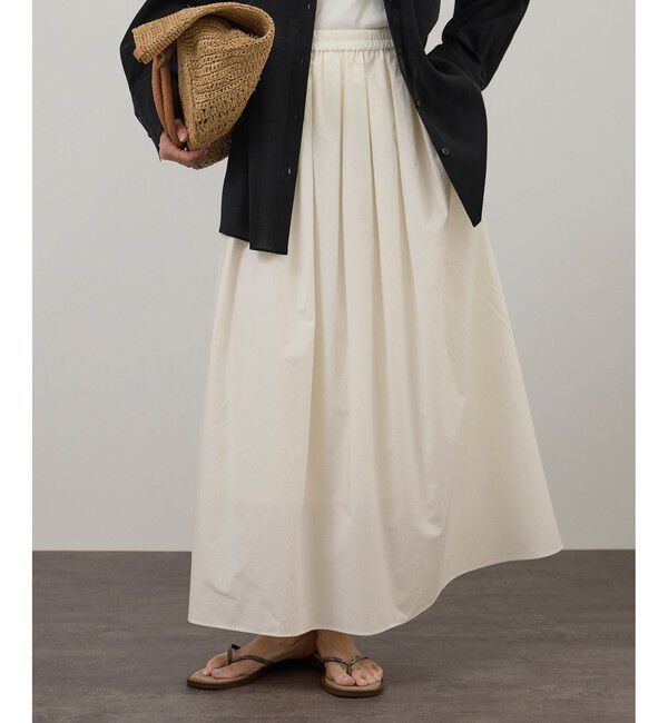 SALON adam et rope'「コーティングギャザータックスカート / セットアップ対応」|スカート|