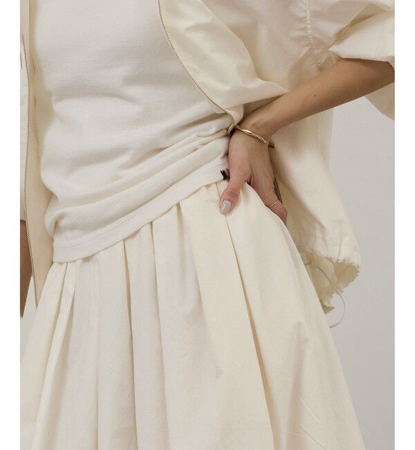 SALON adam et rope'「コーティングギャザータックスカート / セットアップ対応」|スカート|