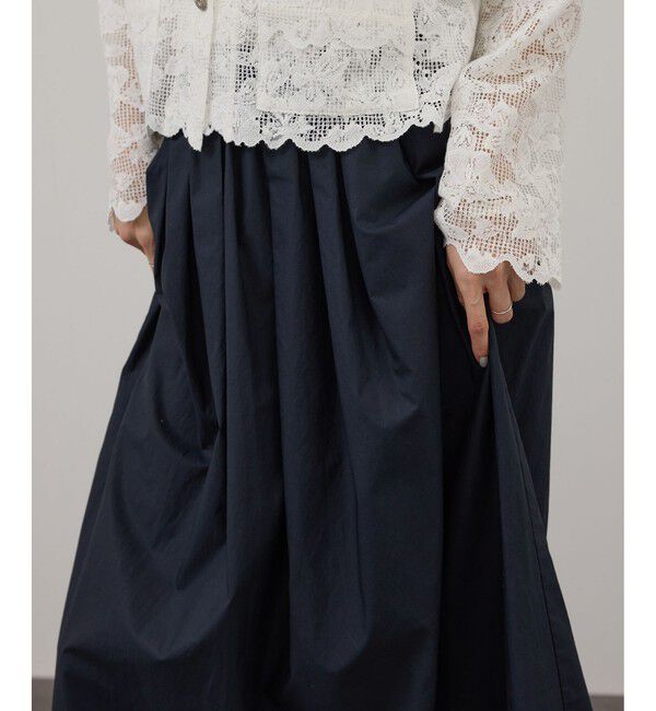 SALON adam et rope'「コーティングギャザータックスカート / セットアップ対応」|スカート|