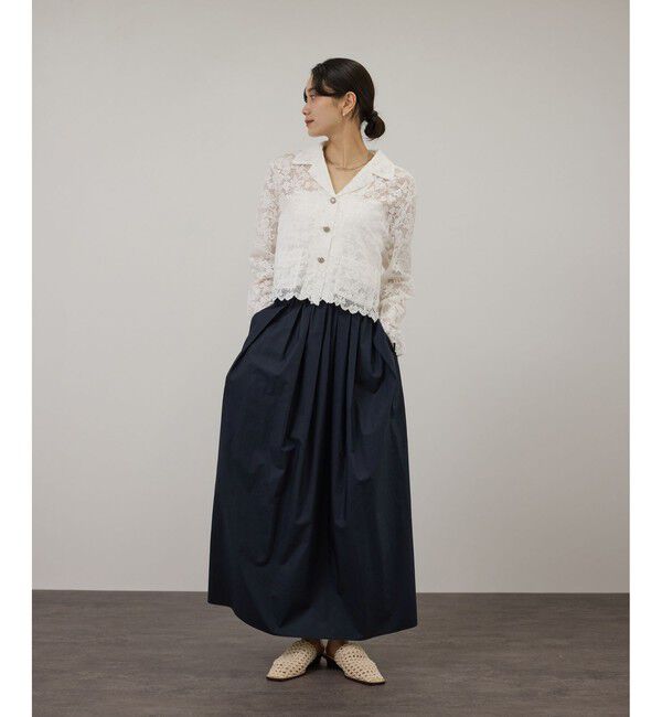 SALON adam et rope'「コーティングギャザータックスカート / セットアップ対応」|スカート|