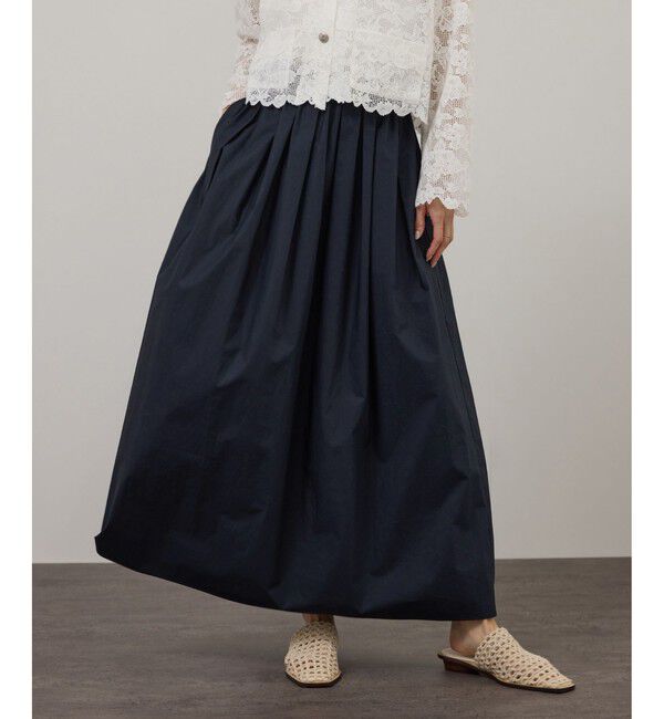 SALON adam et rope'「コーティングギャザータックスカート / セットアップ対応」|スカート|