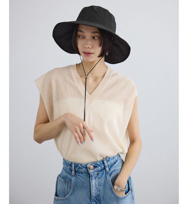 SALON adam et rope'「2WAYレイヤーハット / 撥水・UVケア・取り外し可」|ハット|