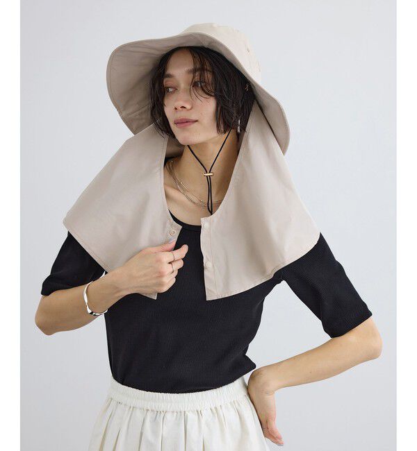 SALON adam et rope'「2WAYレイヤーハット / 撥水・UVケア・取り外し可」|ハット|