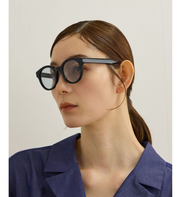 ROPE「ボストンフレームUVカットグラス/ケースセット」|サングラス|ブラック(01)