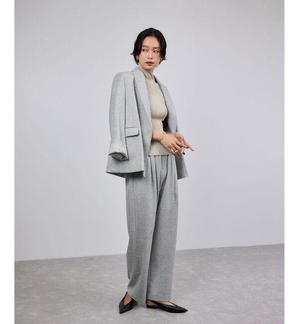 ROPE「ウールフランネルセミダブルジャケット/セットアップ対応」|テーラードジャケット|