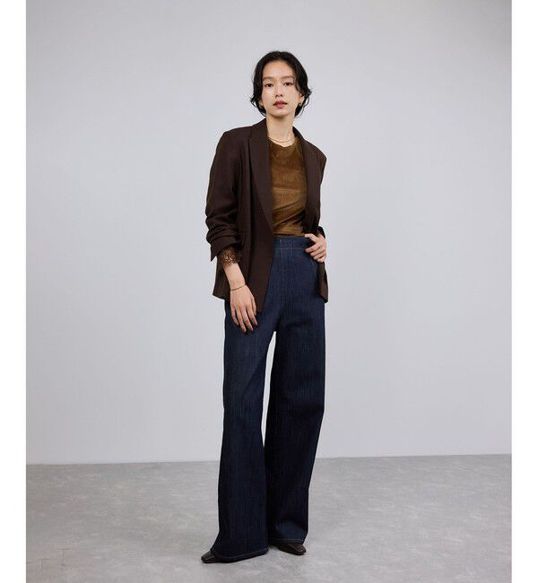 ROPE「ウールフランネルセミダブルジャケット/セットアップ対応」|テーラードジャケット|