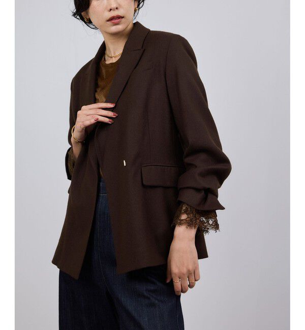 ROPE「ウールフランネルセミダブルジャケット/セットアップ対応」|テーラードジャケット|