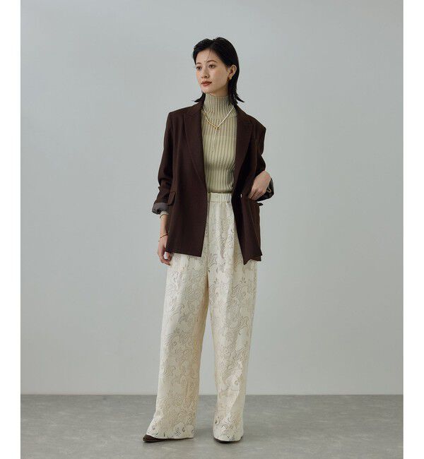 ROPE「ウールフランネルセミダブルジャケット/セットアップ対応」|テーラードジャケット|