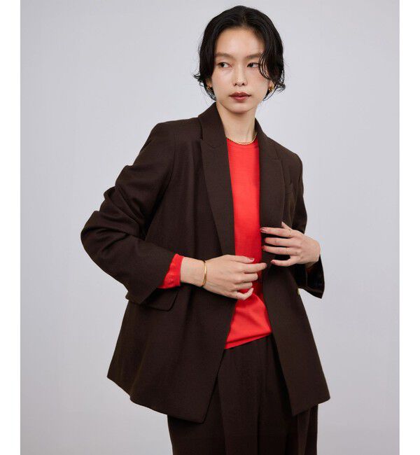 ROPE「ウールフランネルセミダブルジャケット/セットアップ対応」|テーラードジャケット|