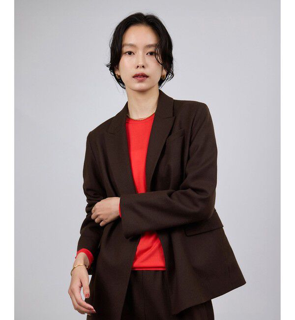 ROPE「ウールフランネルセミダブルジャケット/セットアップ対応」|テーラードジャケット|