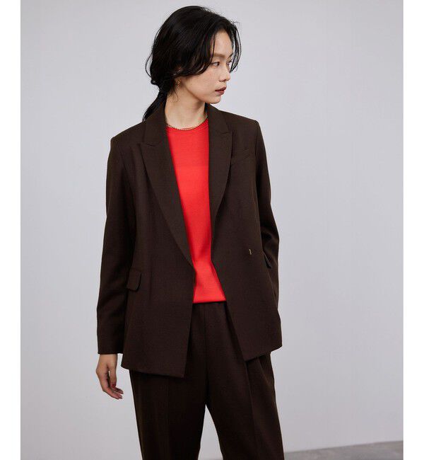 ROPE「ウールフランネルセミダブルジャケット/セットアップ対応」|テーラードジャケット|