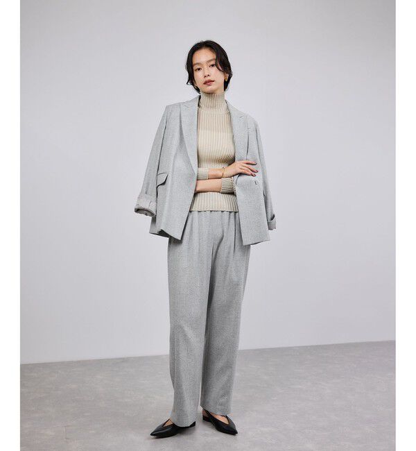 ROPE「ウールフランネルセミダブルジャケット/セットアップ対応」|テーラードジャケット|