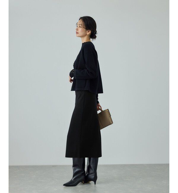 ROPE「[美人スカート]ウール混ニットポケット付きタイトスカート/イージーケア・セットアップ対応」|スカート|