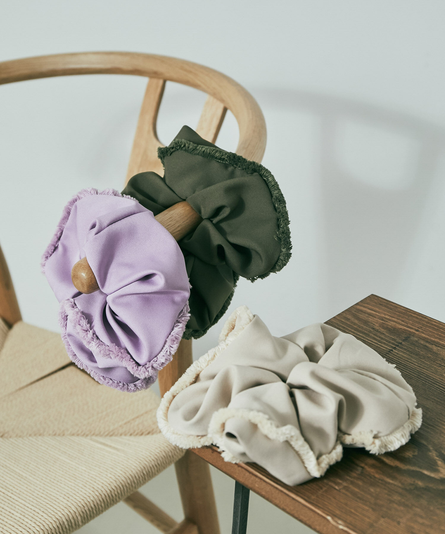 VIS「フリンジビッグシュシュ」|ヘアゴム・シュシュ|