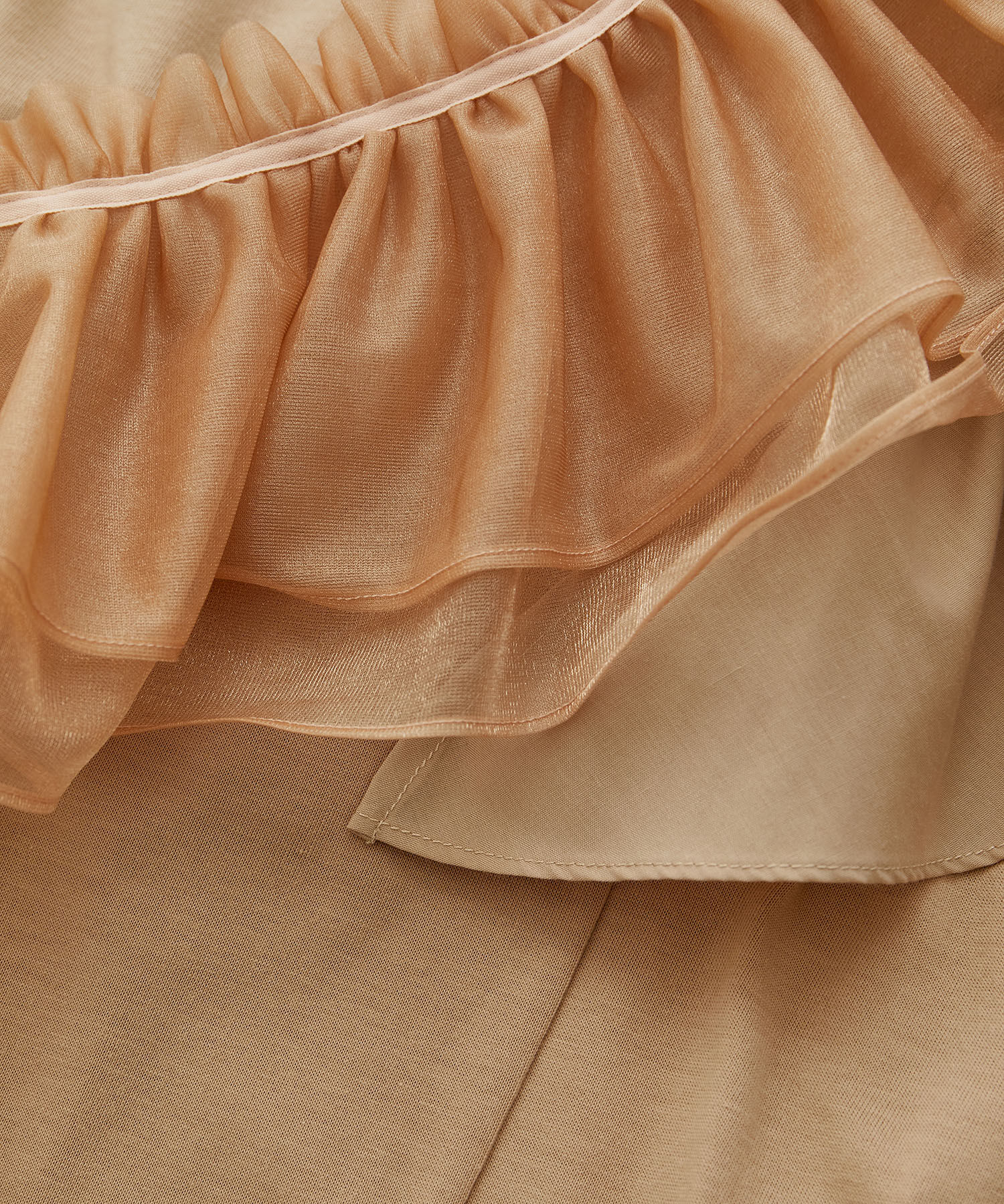 VIS「【SET】サッシュ付きフリルドッキングプルオーバー」|Tシャツ・カットソー|