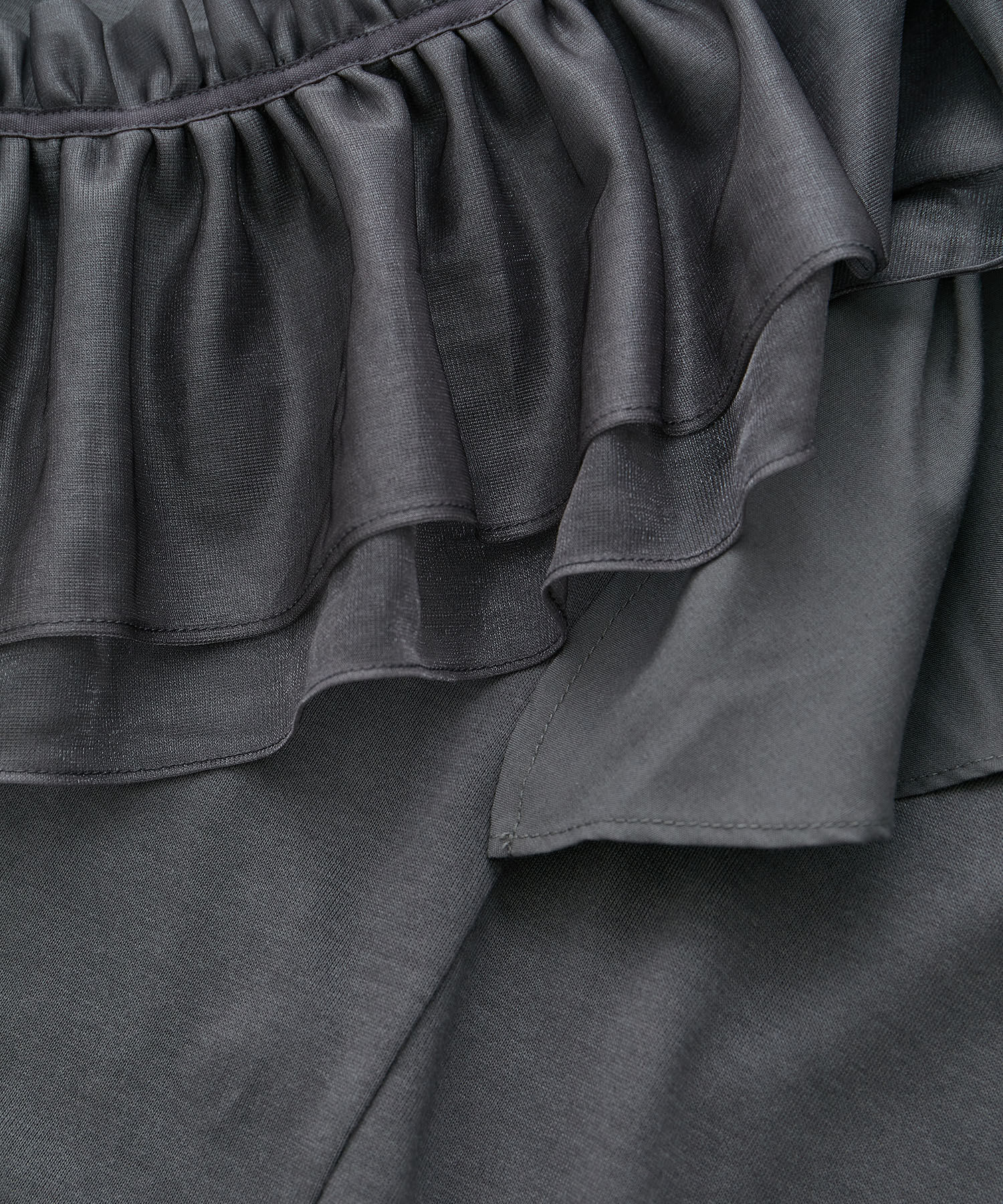 VIS「【SET】サッシュ付きフリルドッキングプルオーバー」|Tシャツ・カットソー|