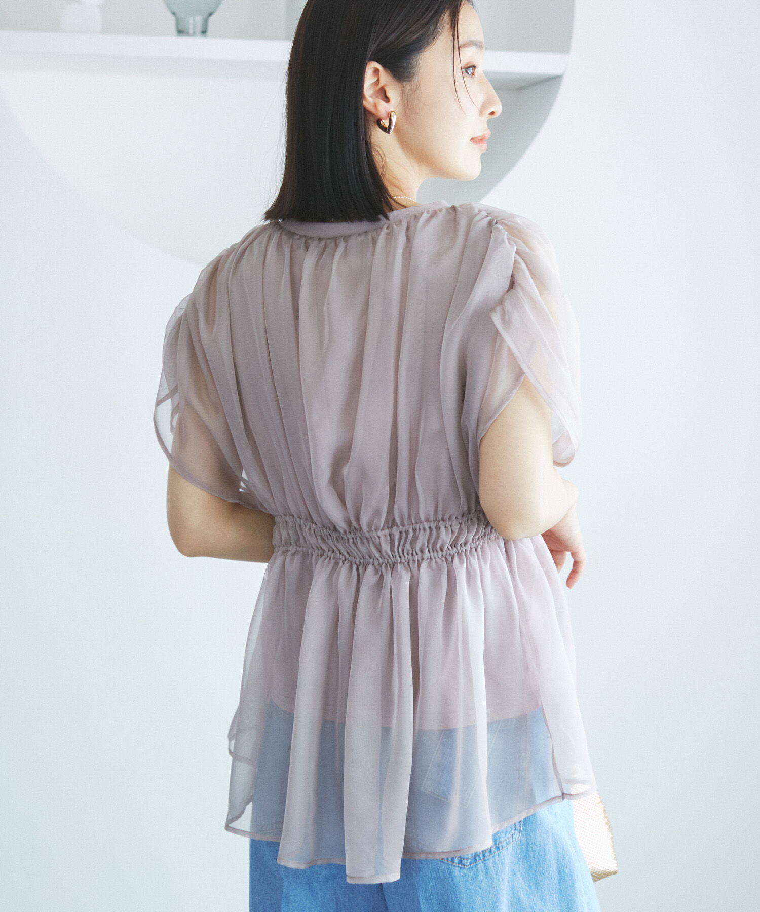 VIS「【洗える】シアードッキングプルオーバー」|Tシャツ・カットソー|