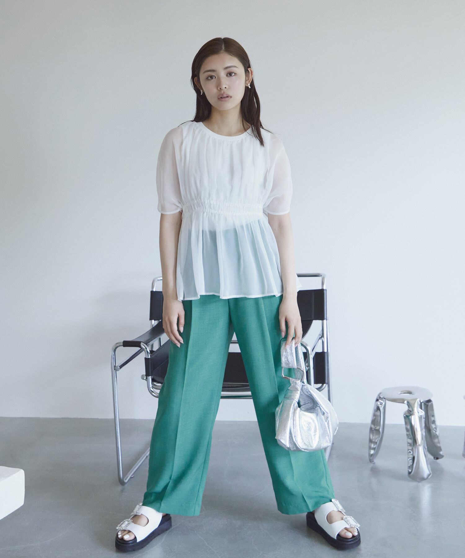 VIS「【洗える】シアードッキングプルオーバー」|Tシャツ・カットソー|