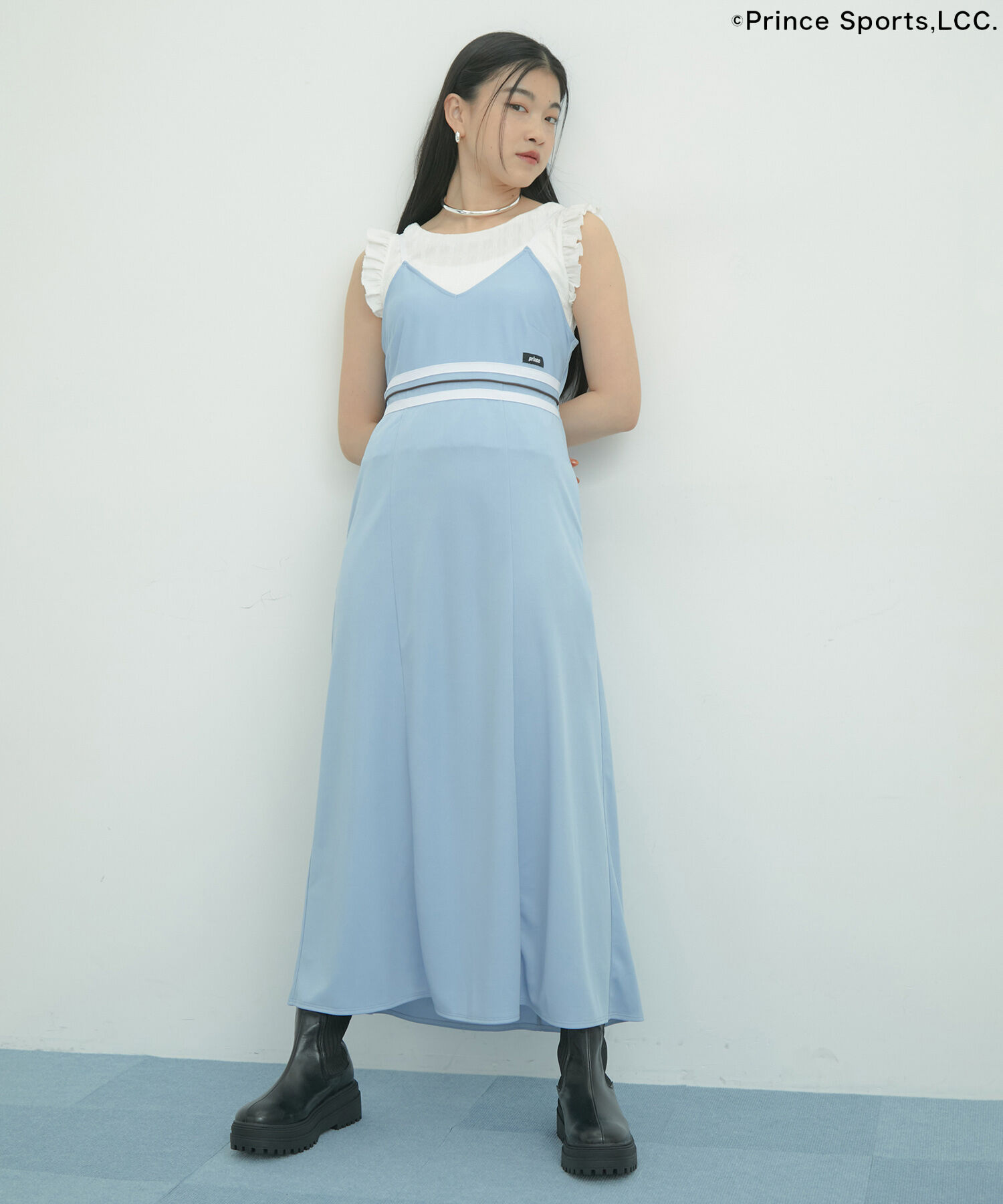 VIS「【Prince】VIS別注ラインキャミワンピース」|ワンピース|