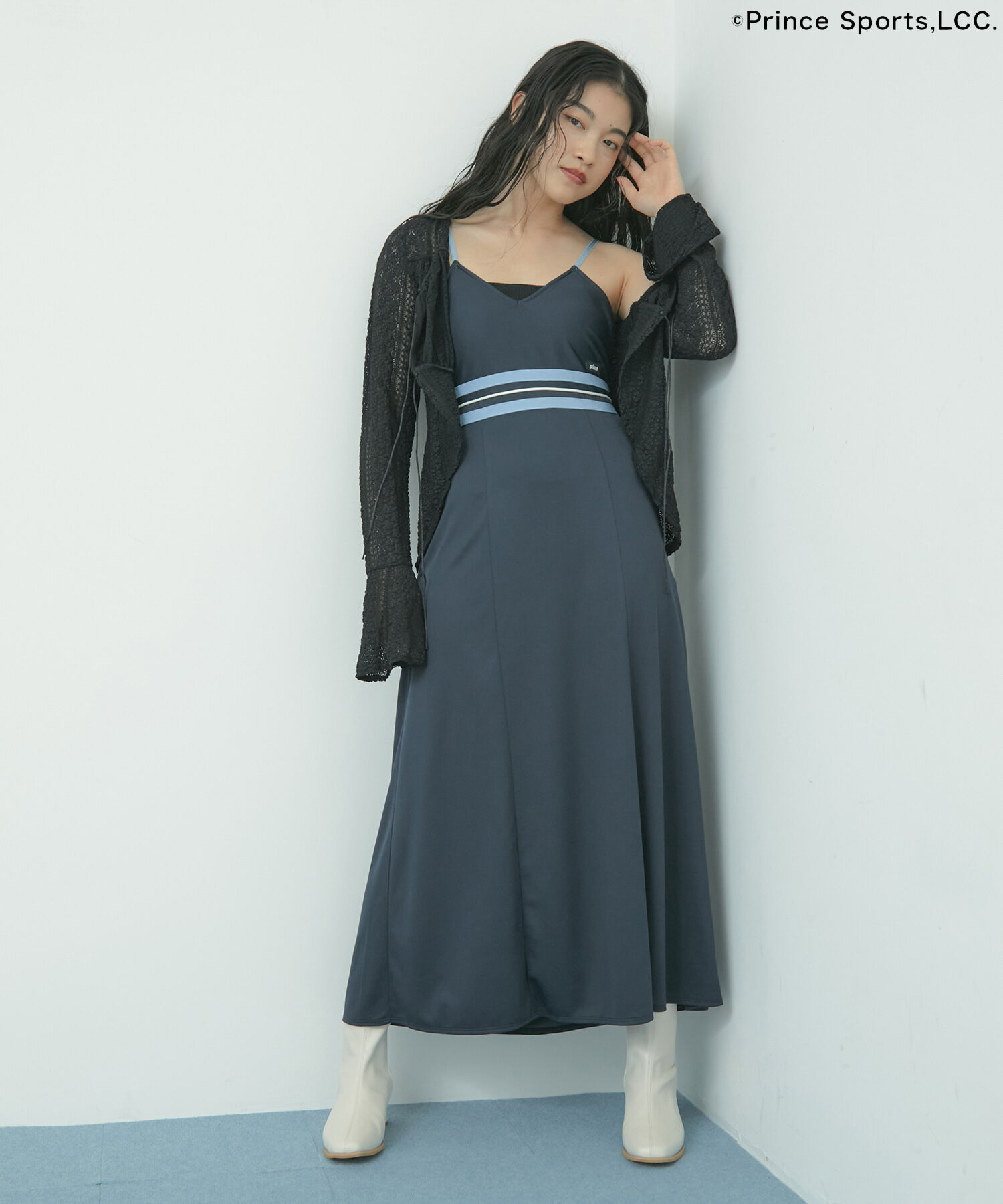 VIS「【Prince】VIS別注ラインキャミワンピース」|ワンピース|