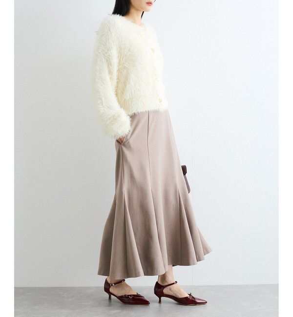 VIS「美easyウーリッシュバックレースアップマーメイドSK」|スカート|