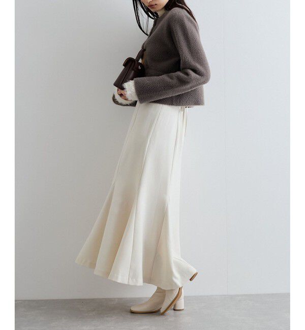 VIS「美easyウーリッシュバックレースアップマーメイドSK」|スカート|