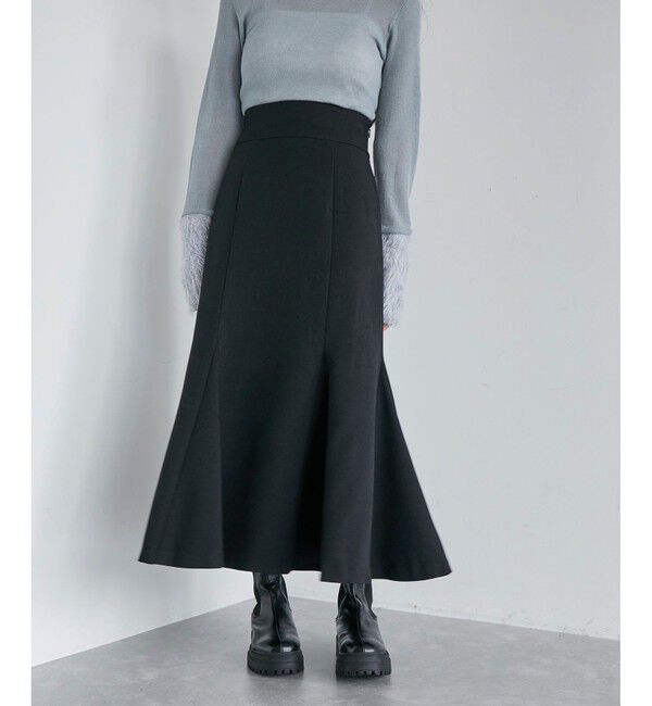 VIS「美easyウーリッシュバックレースアップマーメイドSK」|スカート|