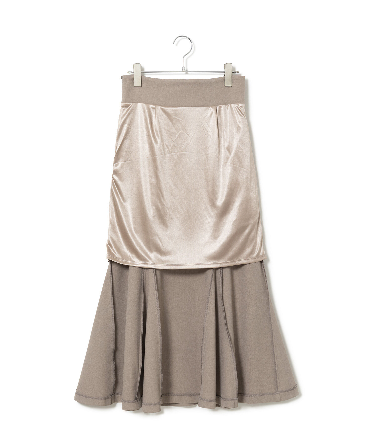 VIS「美easyウーリッシュバックレースアップマーメイドSK」|スカート|