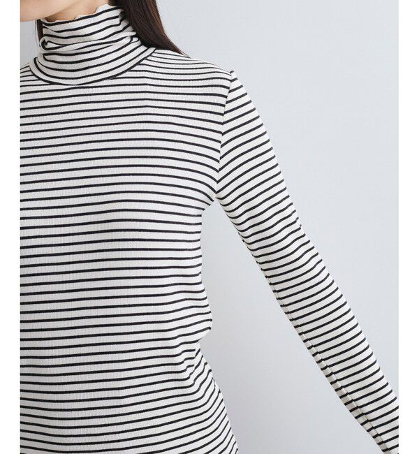 VIS「【静電気防止/洗える 】ハイネック裏起毛テレコカットソー」|Tシャツ・カットソー|