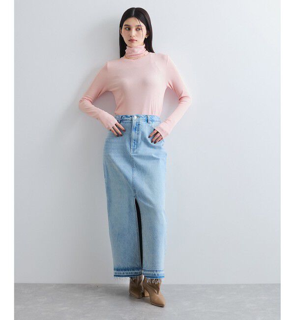 VIS「【静電気防止/洗える 】ハイネック裏起毛テレコカットソー」|Tシャツ・カットソー|