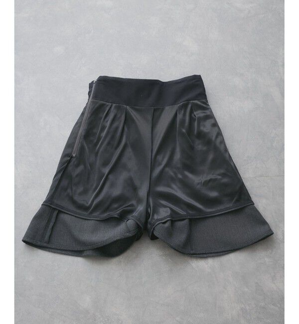 VIS「【洗える】ハイウエストミニスカート【インナーパンツ付き】」|スカート|