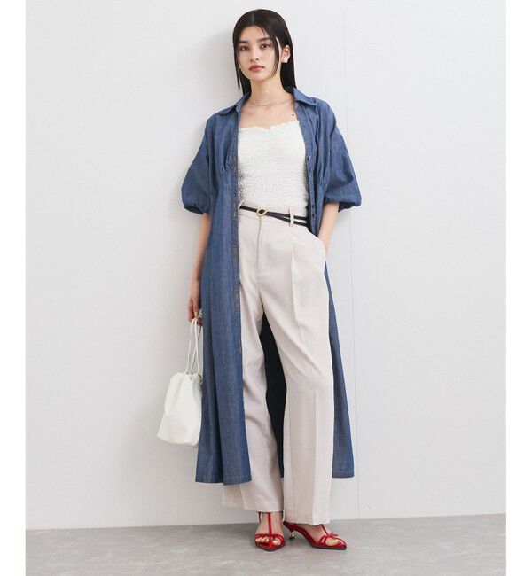 VIS「バルーンスリーブデニムワンピース」|ワンピース|