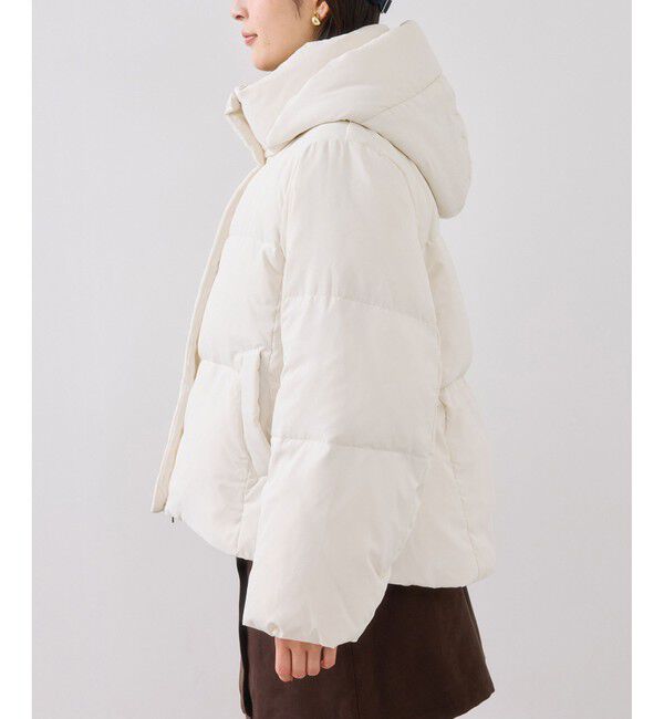 アウター総選挙3位】フード取り外し可能軽量ダウンブルゾン/2WAY・撥水