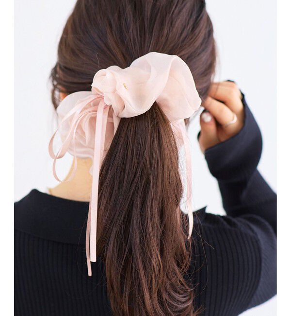 VIS「シフォンリボンシュシュ」|ヘアゴム・シュシュ|