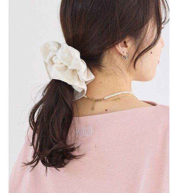 VIS「レースコンビシュシュ」|ヘアゴム・シュシュ|