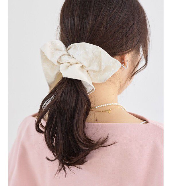 VIS「レースコンビシュシュ」|ヘアゴム・シュシュ|キナリ(16)