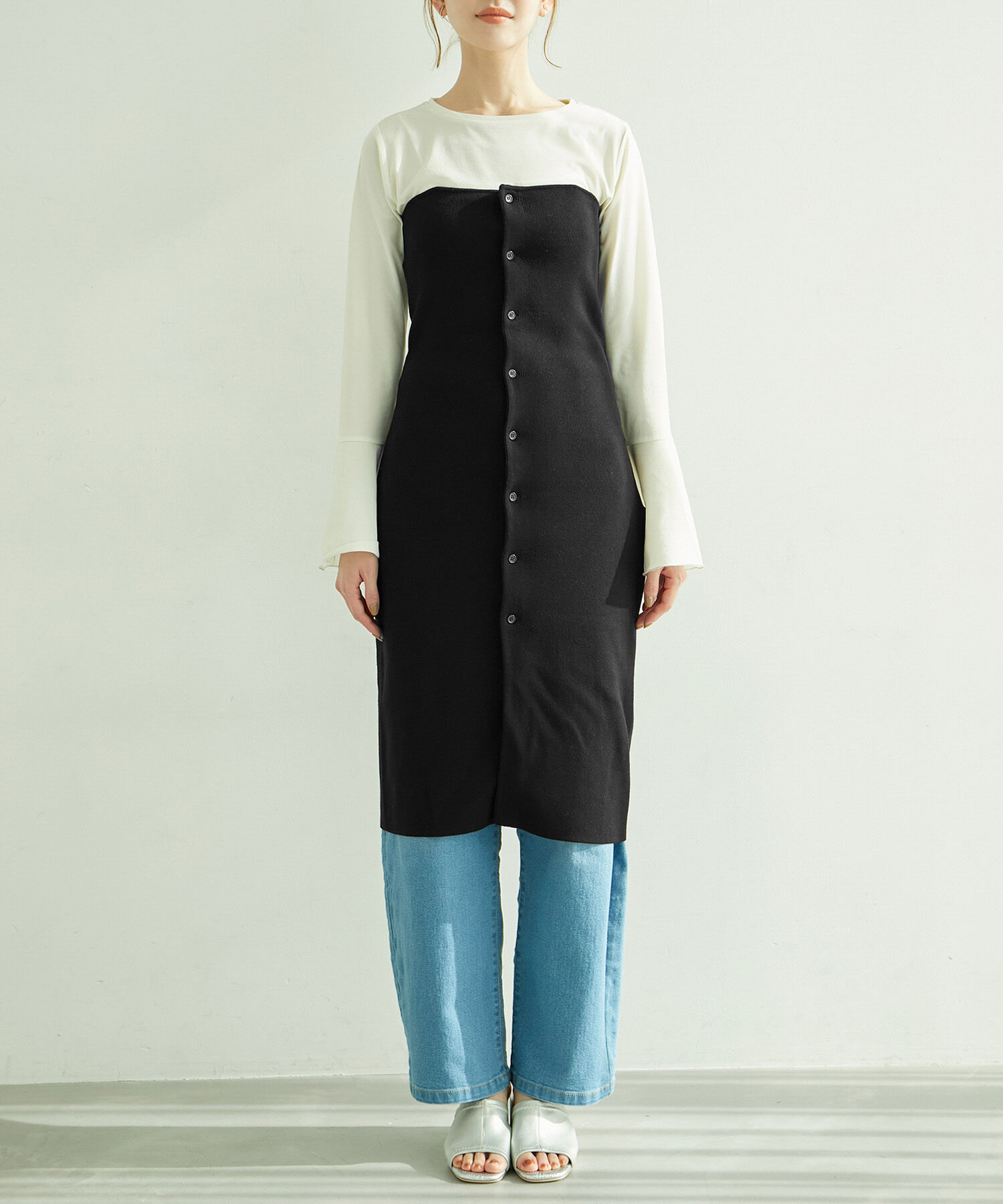 Rope&rsquo;Picnic「着丈が選べる/ニットビスチェ」|キャミソール|