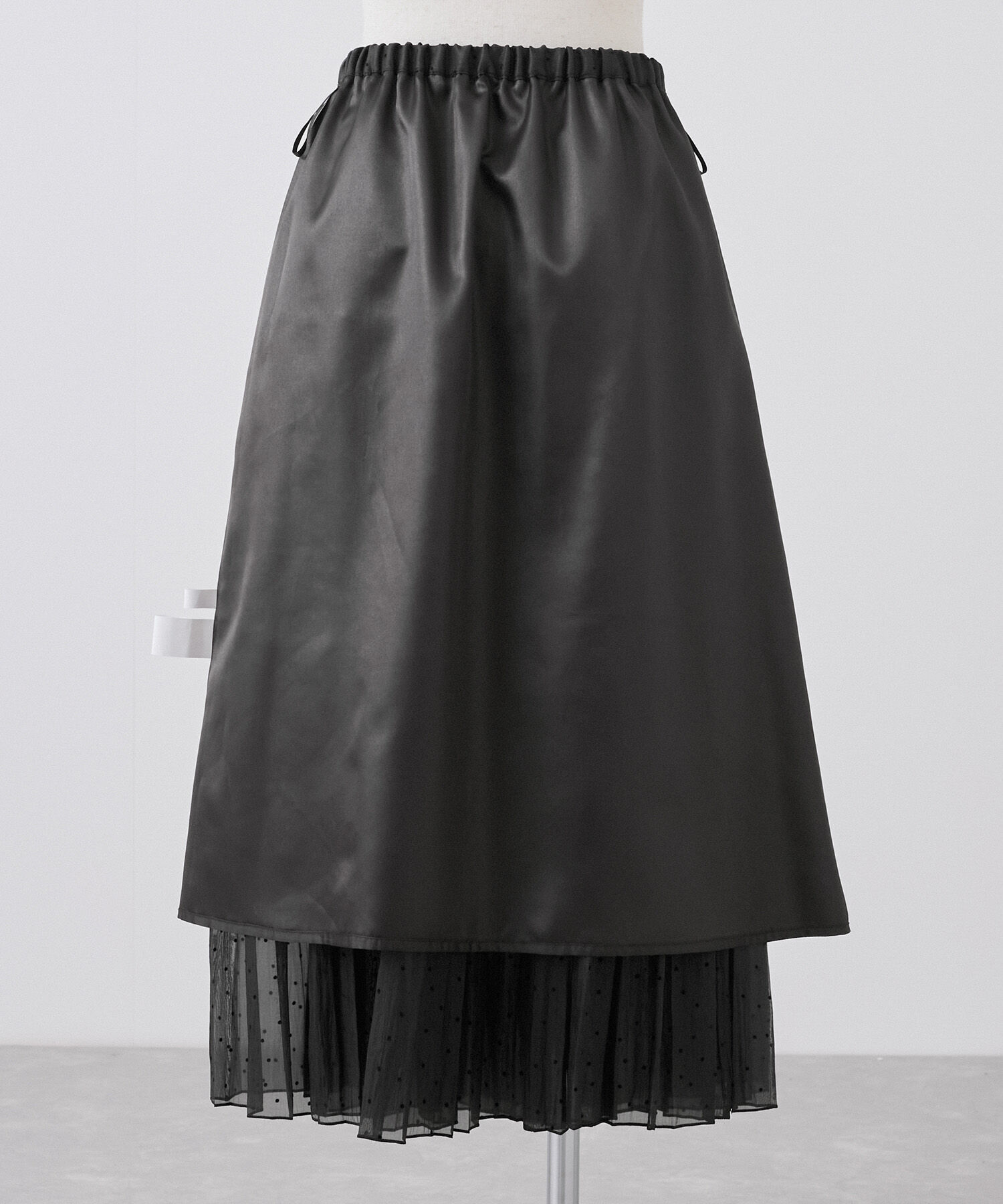 Rope&rsquo;Picnic「着丈が選べるペーパーライクドットティアードスカート」|スカート|