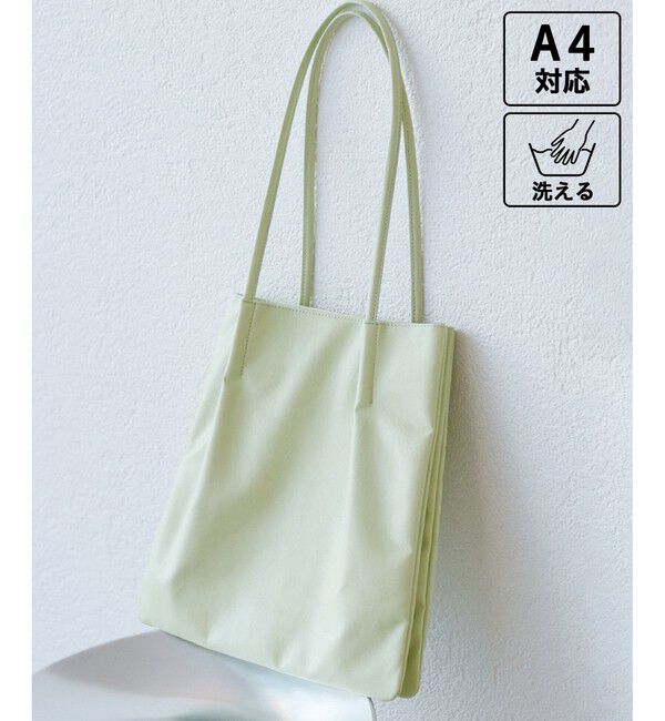 ROPE PICNIC PASSAGE「【A4対応・洗える】3層ミドルトートバッグ/通勤対応・新色追加」|トートバッグ|ライトグリン(33)