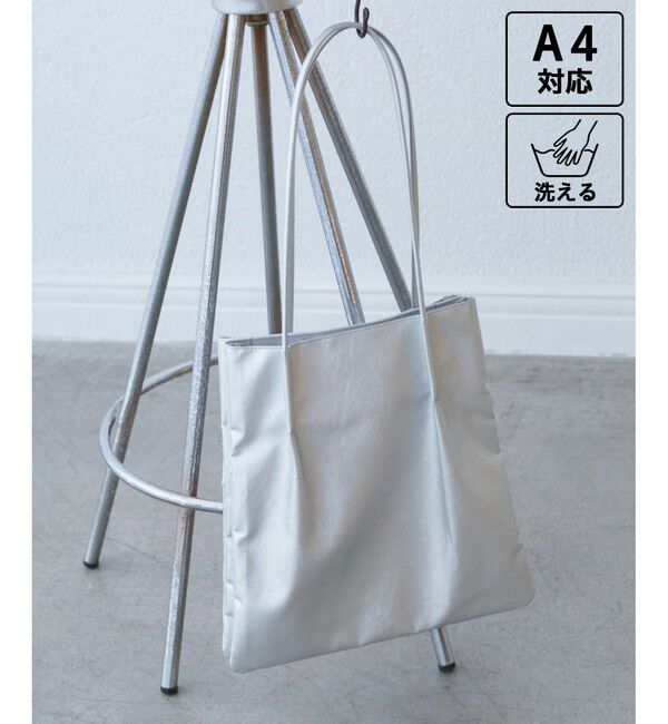 ROPE PICNIC PASSAGE「【A4対応・洗える】3層ミドルトートバッグ/通勤対応・新色追加」|トートバッグ|シルバー(93)