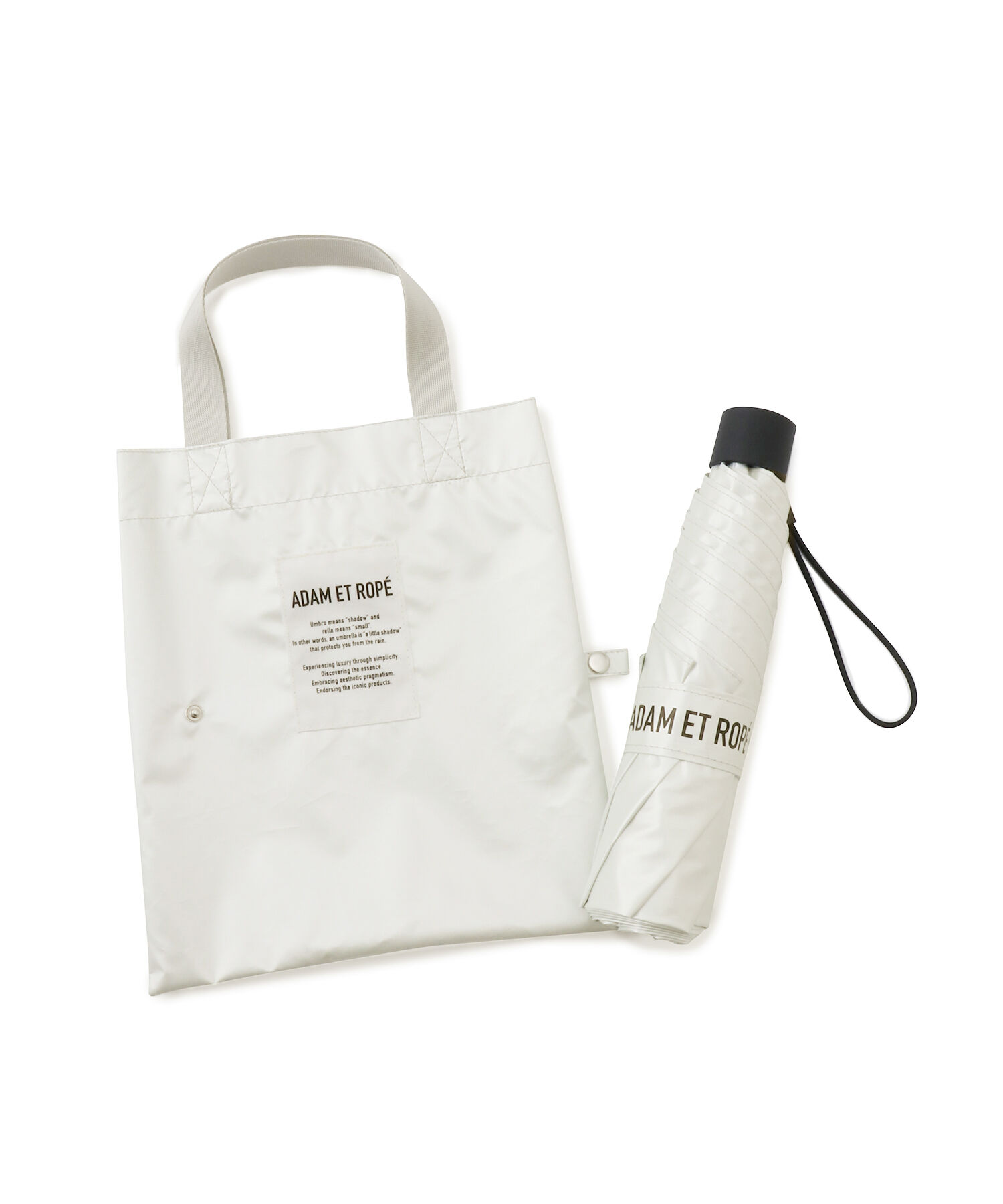 ADAM ET ROPE'「CORTED UMBRELLA 53 with tote」|傘|