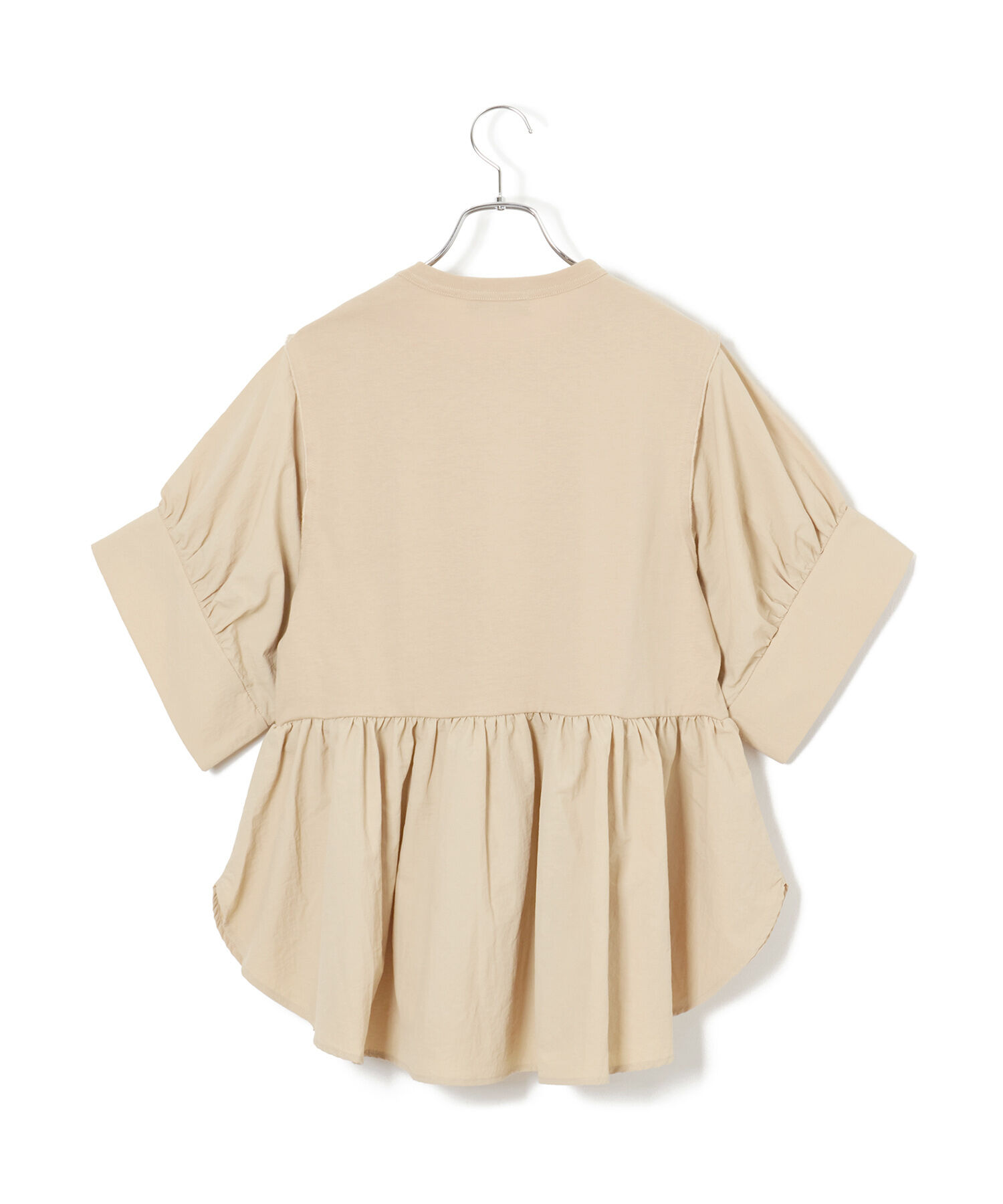 ADAM ET ROPE'「【再入荷・サステナブル・洗える・UVカット】バウンスカフスプルオーバー」|Tシャツ・カットソー|