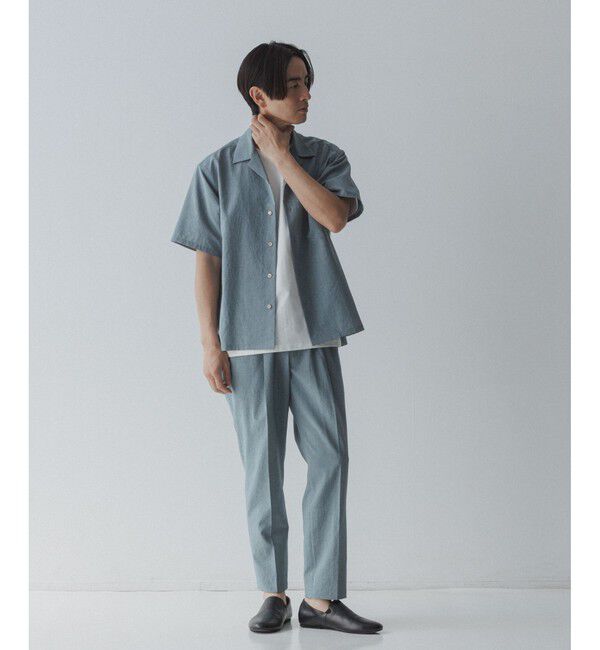 ADAM ET ROPE'「接触冷感【RIRANCHA】セットアップ / オープンカラーシャツ & スラックス」|スーツ|